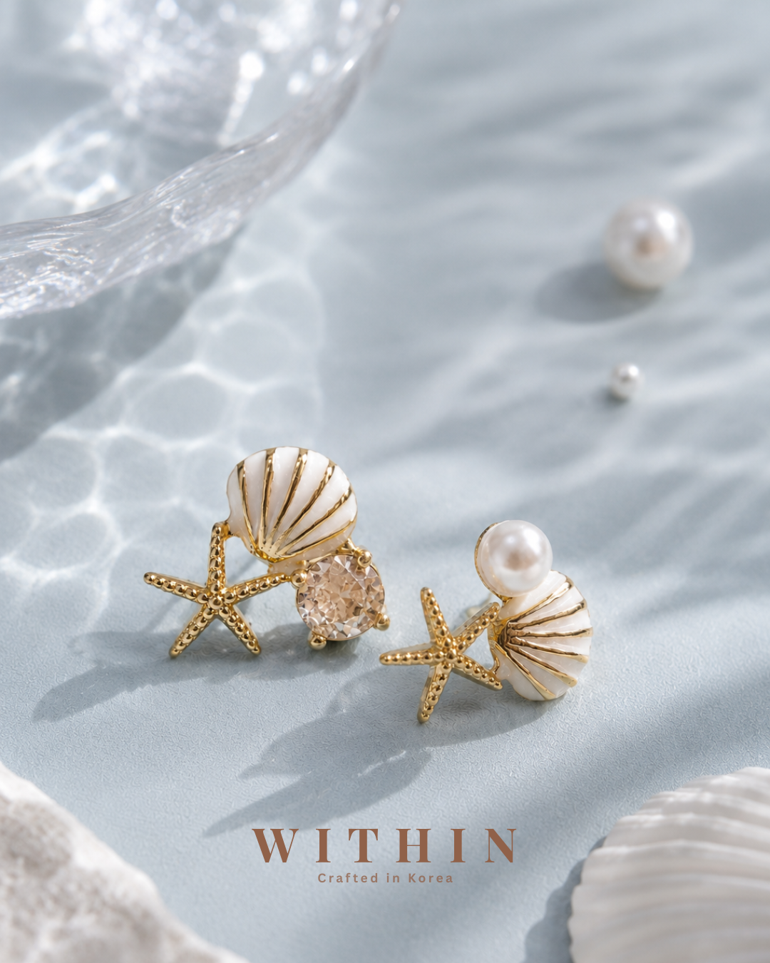 Ocean Pearl Shell Earrings
